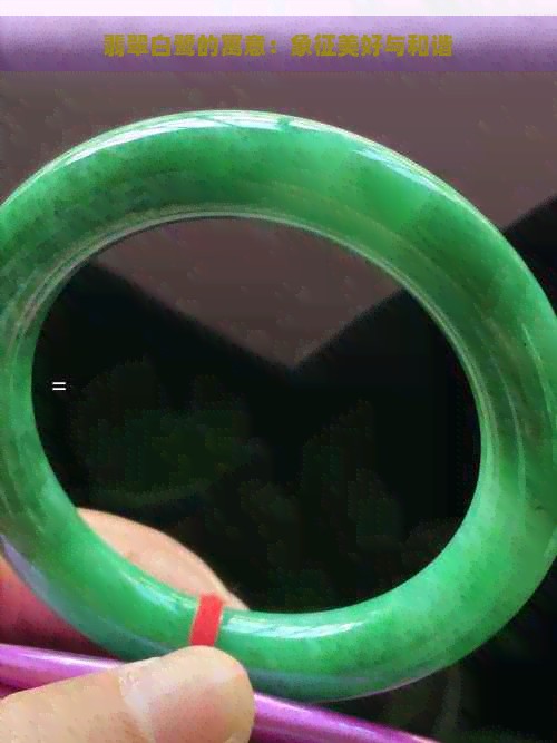 翡翠白鹭的寓意：象征美好与和谐