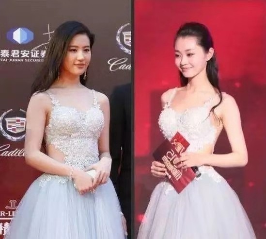 明星撞衫有多尴尬？刘亦菲颜值首次被她打败，网友：心服口服