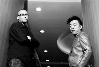 管虎、黄渤（新京报记者 郭延冰 摄）
