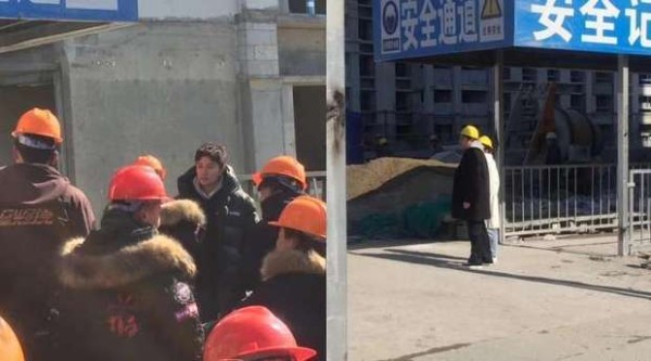 贾乃亮现身建筑工地拍戏 状态低迷惹人心疼