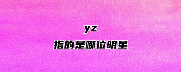 yz指的是哪位明星