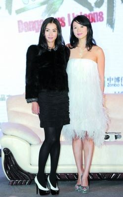 张柏芝和章子怡在戏中演的是情敌，不过在戏外两人都称感情很好。