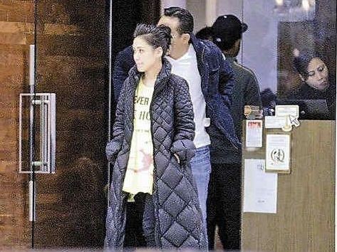 阿娇与韩籍男友香港密会被拍 低调避镜头