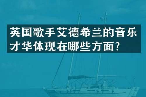 英国歌手艾德希兰的音乐才华体现在哪些方面？