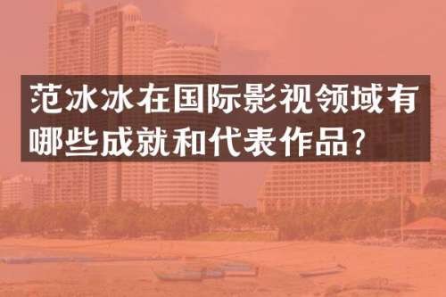 在国际影视领域有哪些成就和代表作品？