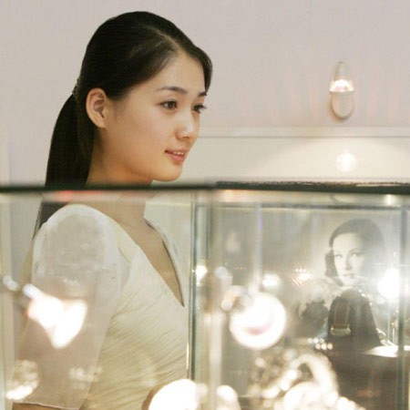 资料图:“最美奥运礼仪小姐”白晶