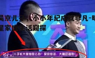 吴京儿子,小小年纪成就非凡