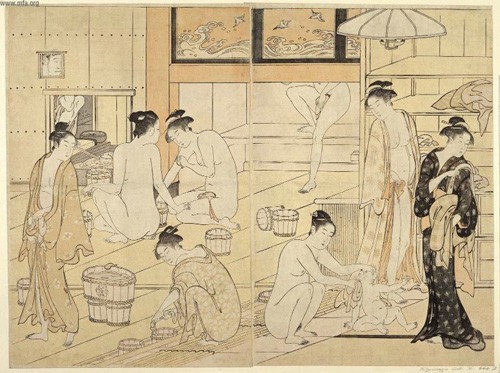 读画手记之三·关于日本人洗澡的浮世绘（附图一幅）