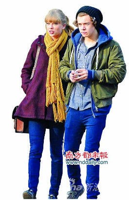 现在，斯威夫特正和英国人气团体“1世代”的18岁成员哈罗德·爱德华·斯泰尔斯打得火热。