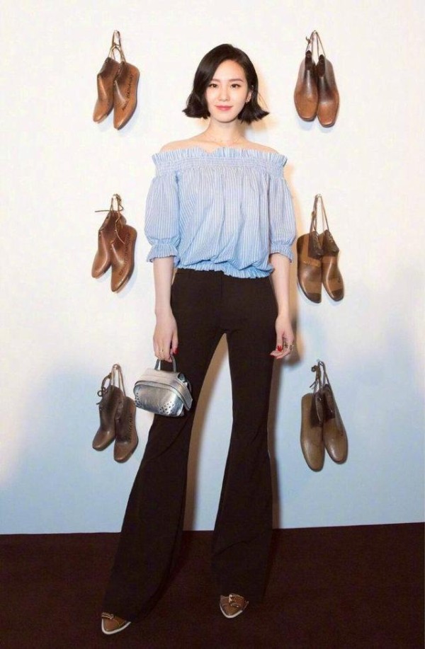 娱乐圈女星都爱喇叭裤，有人穿上美如画，有人穿后变大妈！