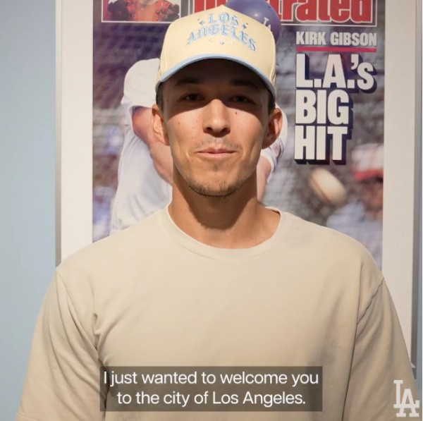 汤米贤洙埃德蒙。 照片=洛杉矶道奇SNS。