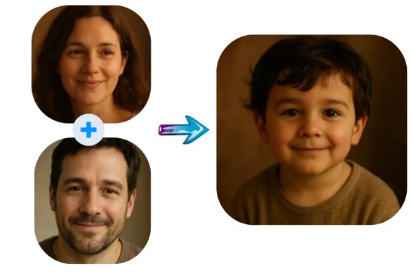 AI 智能人脸融合，效果逼真自然