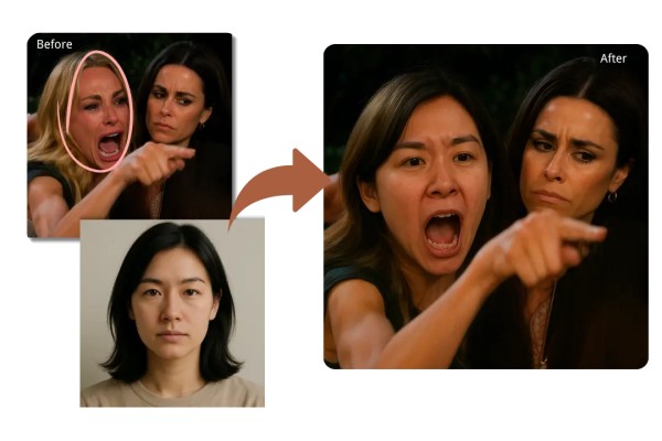 AI 爆笑梗图合成