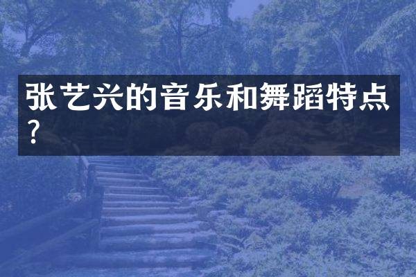 张艺兴的音乐和舞蹈特点？