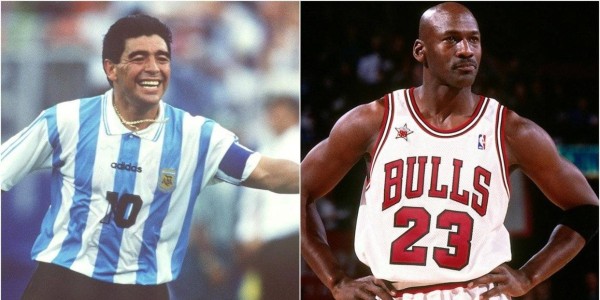 球王已逝，传奇永存！马拉多纳曾在自传中表达对乔丹的敬意