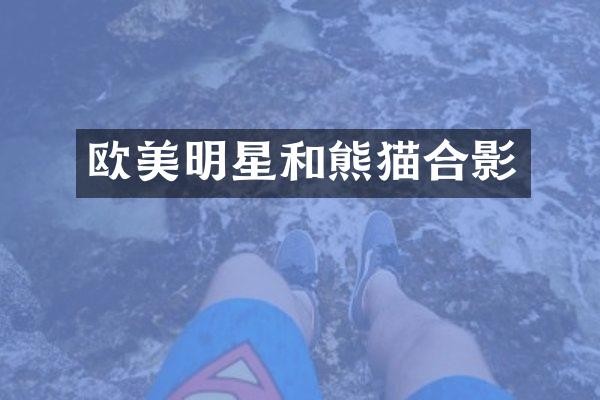 欧美明星和熊猫合影