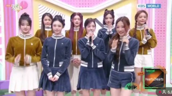 Hearts2Hearts亮相今日音银,新造型引期待