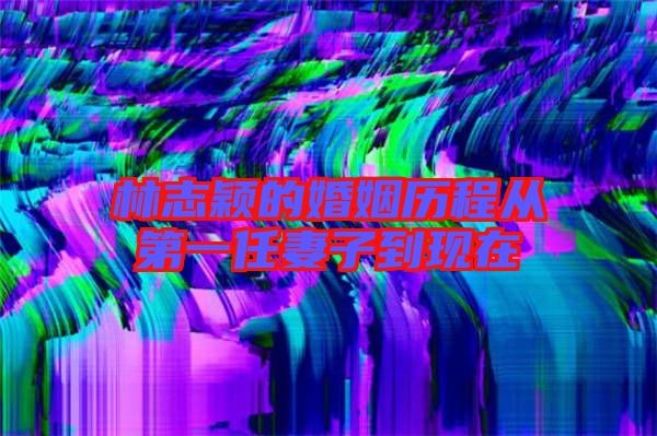 林志颖的婚姻历程从第一任妻子到现在