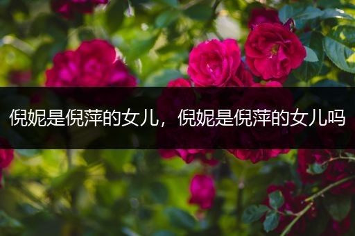 倪妮是倪萍的女儿,倪妮是倪萍的女儿吗