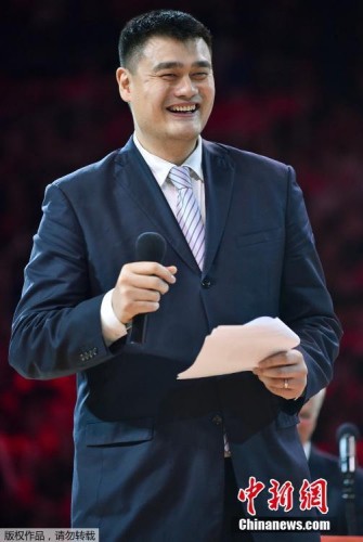 资料图：姚明的国际地位，将助中国篮球获得一张耀眼的名片