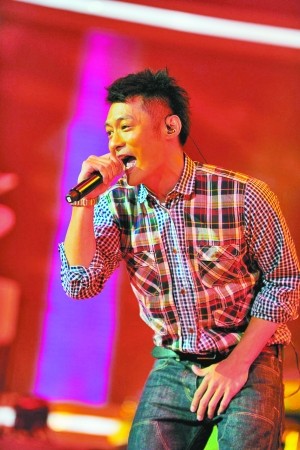 余文乐在节目现场。