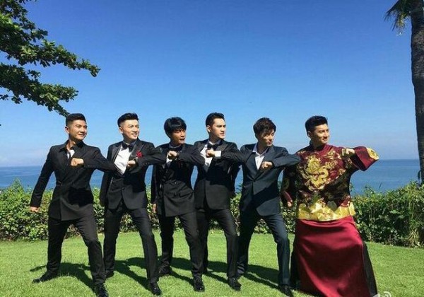 余文乐伴郎团别有一番味道,来盘点一下娱乐圈中最牛伴郎团吧!