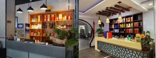 （现实饭店常见酒水柜样式）