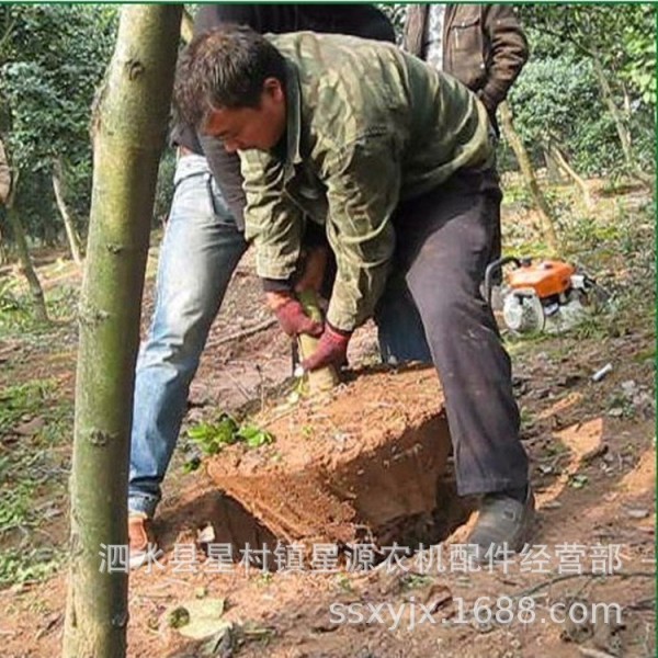 汽油二冲挖树 现货直销链条挖树机 二冲程链条式起树机