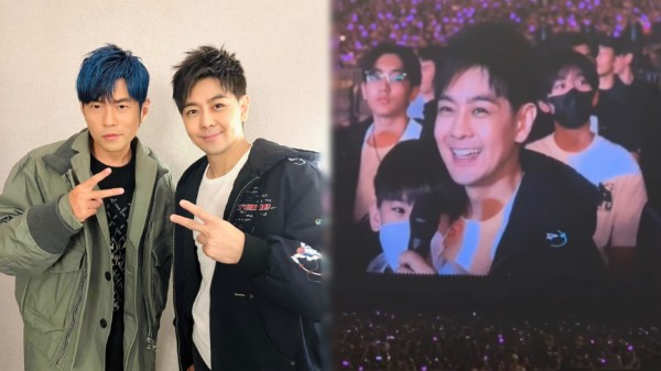 林志颖带儿子看周杰伦演唱会,15岁Kimi罕露正脸,眉眼帅气像极爸爸