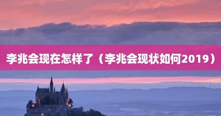 李兆会现在怎样了（李兆会现状如何2019）