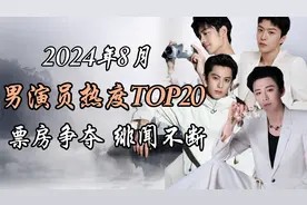 2024年8月内娱男演员热度报告TOP20 事件解析视频封面