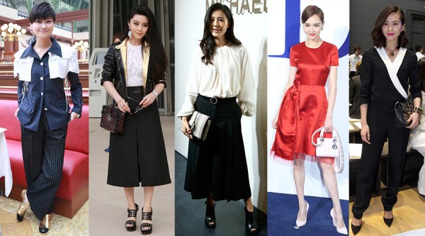 李宇春范冰冰刘诗诗唐嫣高圆圆   20位女明星征战巴黎时装周