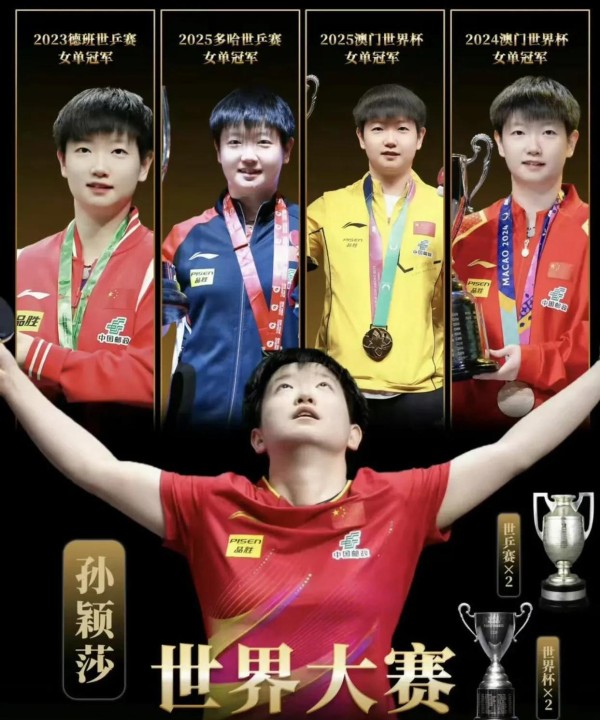 从美团梗到真代言!国乒吸金王诞生,孙颖莎27个代言碾压娱乐明星