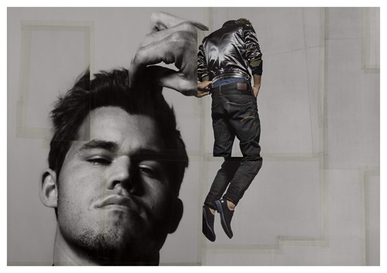 丹宁品牌G-STAR RAW邀请一对意想不到的组合拍摄2014春夏宣传片，他们是国际象棋冠军马格努斯·卡尔森和超模莉莉·科尔。马格努斯·卡尔森曾经参与2010年秋冬，由著名导演安东·寇班指导的宣传片，并引起巨大轰动。当卡尔森和被G-Star钦慕有着美丽的容貌以及对艺术有无限热情的莉莉·科尔一同现身14年春夏宣传片时，势必再次引起众人瞩目！马格努斯·卡尔森是目前世界一流的国际象棋棋手，因其强硬的风格而闻名。他从小就很有天赋，13岁时就成为了国际象棋特级大师，在2013年11月赢得世界国际象棋冠军称号。与卡尔森相同，科尔的职业生涯也在年轻的时候开始。科尔出乎意料的在16岁时登上英国杂志的封面。在她学习艺术历史的过程中，已经在不同的电影中表现抢眼，并为了环境的可持续发展发起了一场成功的捐助倡议活动。像G-STAR一样，卡尔森和科尔象征着坚持毫不妥协的成就与真实性。2014 G-Star 春夏宣传片内容包括视频以及制作花絮，于2014年2月17日在g-star.com推出。