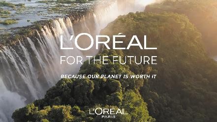 巴黎欧莱雅“我们的星球值得拥有”可持续发展项目主视觉图