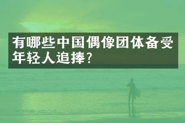 有哪些中国偶像团体备受年轻人追捧？