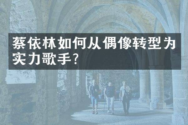 蔡依林如何从偶像转型为实力歌手?