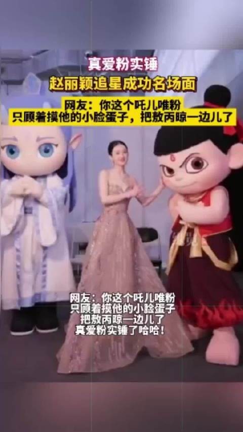 赵丽颖的追星成功名场面