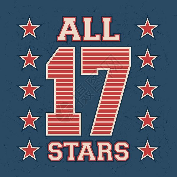 全明星古董邮票背景