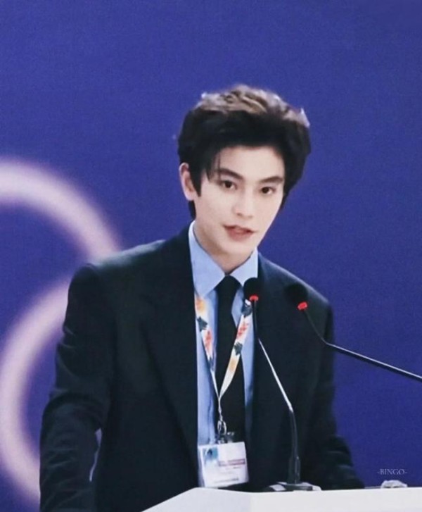 丁禹兮中英文宣传环保 低调亮相显专业态度