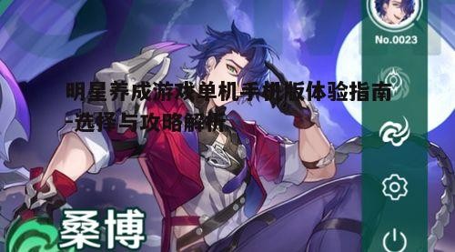 一、选择合适的明星养成游戏