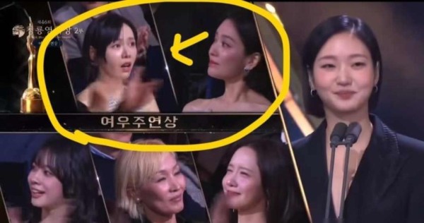 台上玄彬孙艺珍深情表白，台下宋慧乔看红眼？明星微表情亮了