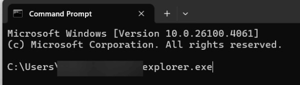 Get Help With File Explorer in Windows-open file explorer using command prompt