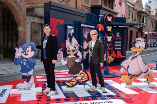 interactive installation featuring popular disney characters