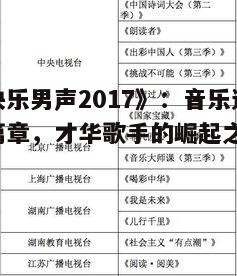 一、赛制创新与节目特色