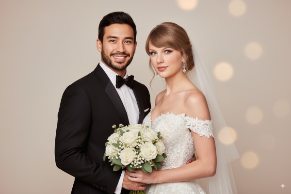 使用 Nano Banana 生成与明星的结婚照