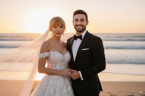 使用 Nano Banana 生成与明星的结婚照