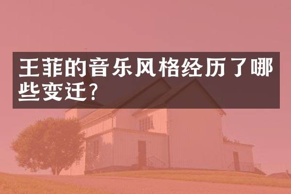 王菲的音乐风格经历了哪些变迁?