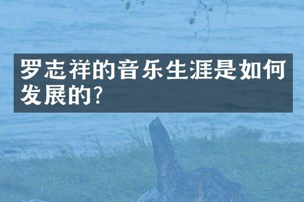 罗志祥的音乐生涯是如何发展的?