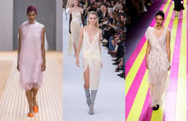 左至右：Prada、Givenchy、Dior (Photo Courtesy of Showbit/Catwalkpictures)